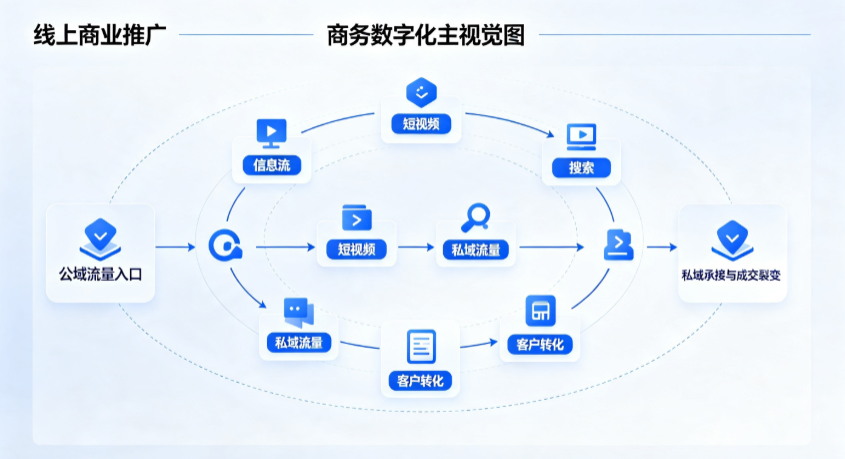 应城市线上商业推广怎么做？全域流量闭环搭建与低成本转化实战指南